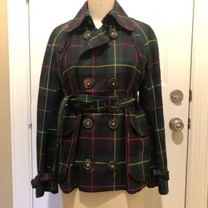 Awesome plaid DSquared2 cropped trench